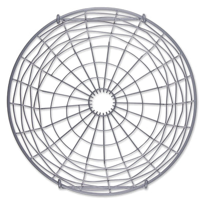 15In Wire Mesh Stackable Storage Bin, Round, Small, Cool Gray (Open Box) - VMInnovations