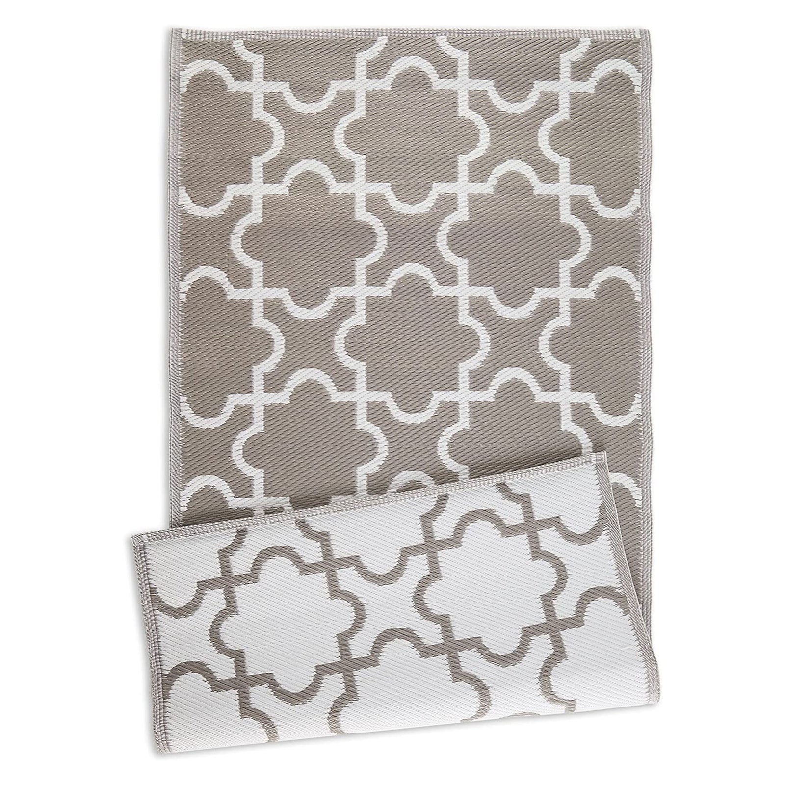 DII Design Imports 3 x 6 Foot Reversible Lattice Woven Rug (Open Box) - VMInnovations