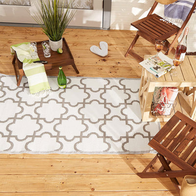 DII Design Imports 3 x 6 Foot Reversible Lattice Woven Rug (Open Box) - VMInnovations