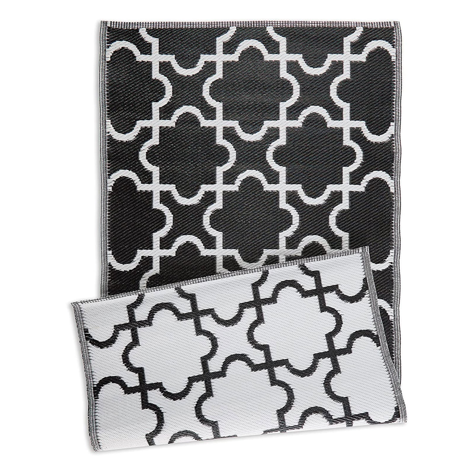 DII Design Imports Indoor Outdoor 3 x 6 Foot Reversible Lattice Woven Rug (Used) - VMInnovations