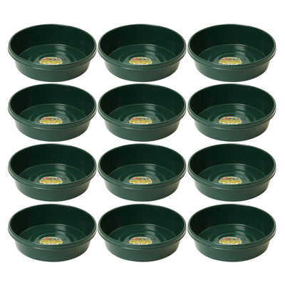 Little Giant 3 Gal Durable Flat Farm Livestock Feed Utility Pan, Green (12 Pack) - VMInnovations