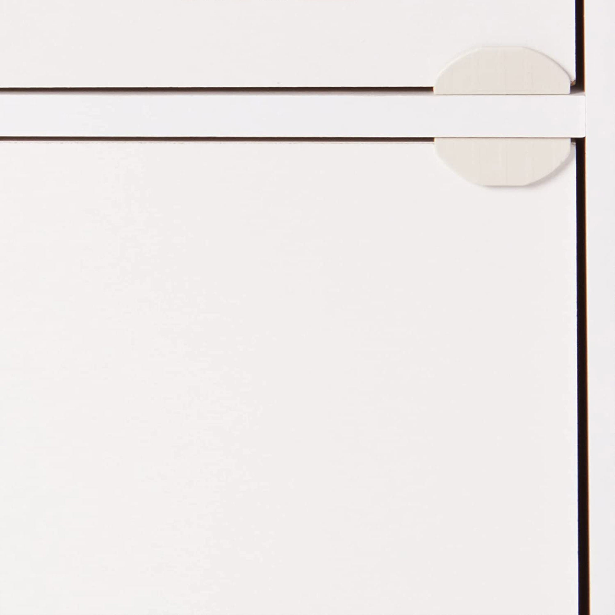 Hodedah 3 Door Multipurpose Storage Cabinet for Home and Office, White(Open Box) - VMInnovations