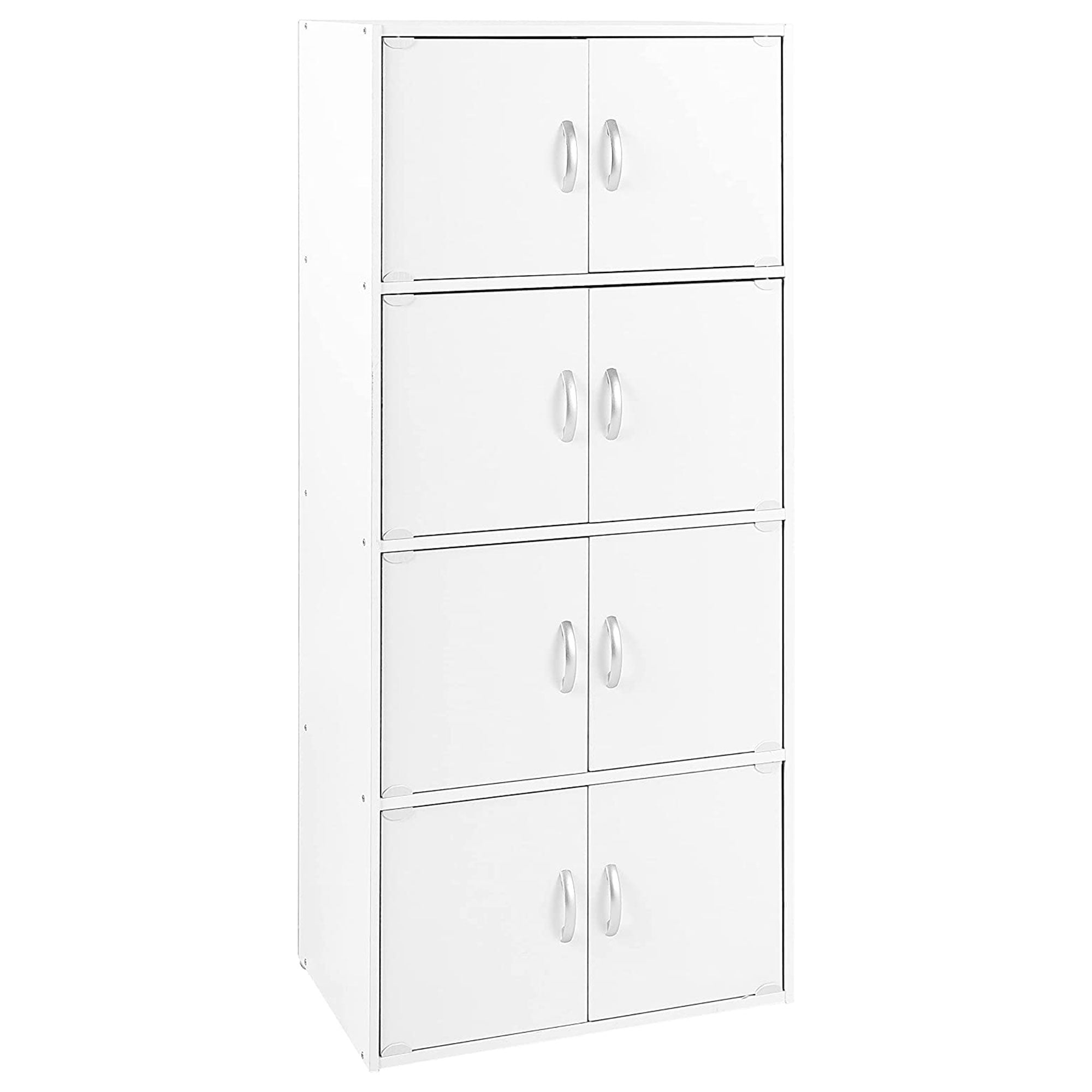 8 Door Enclosed Multipurpose Storage Cabinet for Home & Office, White(For Parts) - VMInnovations