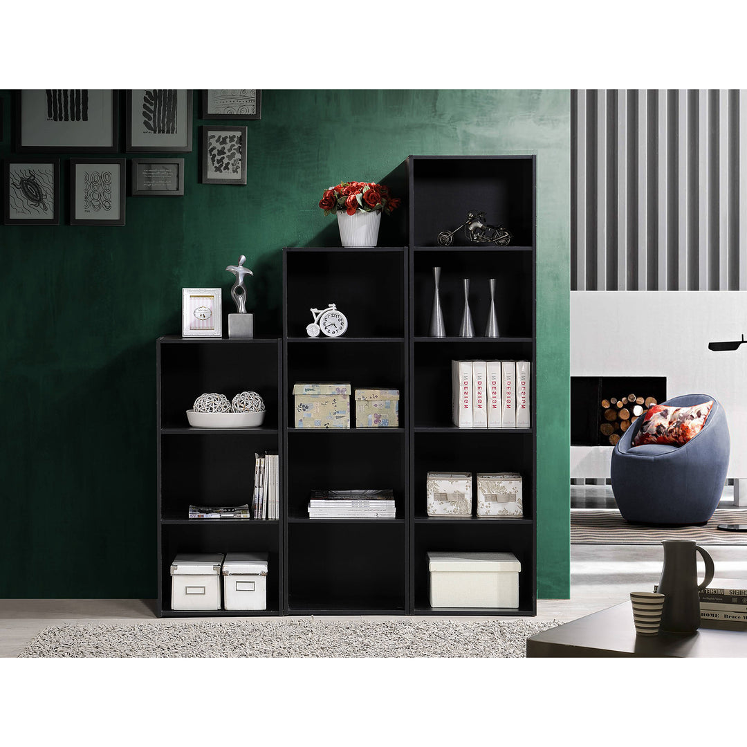 Hodedah 3 Shelf Home & Office Organization Storage Bookcase Cabinets(For Parts)