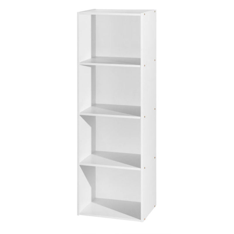 12 x 16 x 47 Inch 4 Shelf Bookcase and Office Organizer, White (Used)