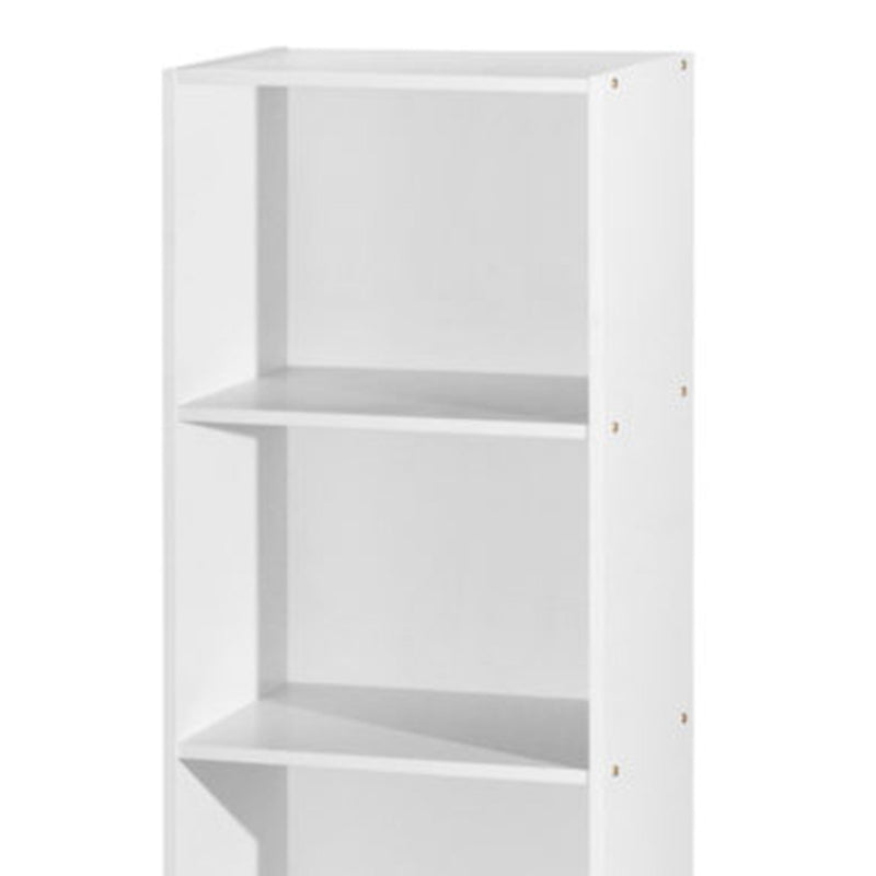 Hodedah 12 x 16 x 47 Inch 4 Shelf Bookcase and Office Organizer, White Finish
