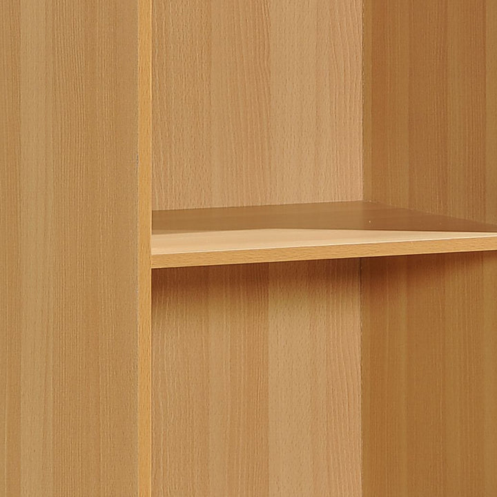 Hodedah 12 x 16 x 60 Inch 5 Shelf Bookcase and Office Organizer, Beech Finish