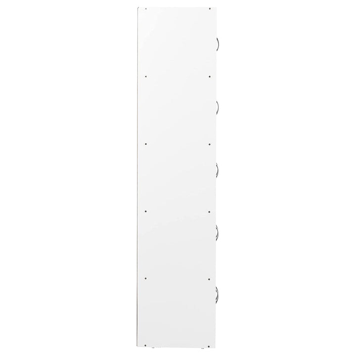 Hodedah 10 Door Enclosed Multipurpose Storage Cabinet, White (Open Box)
