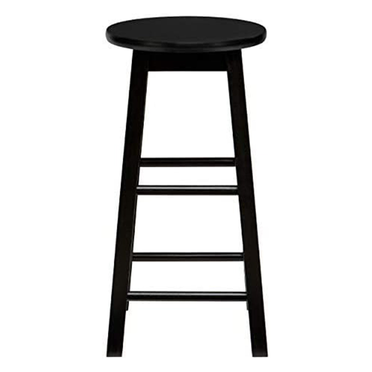PJ Wood Classic Round 29" Tall Kitchen Counter Stools, Black(Set of 2)(Open Box) - VMInnovations
