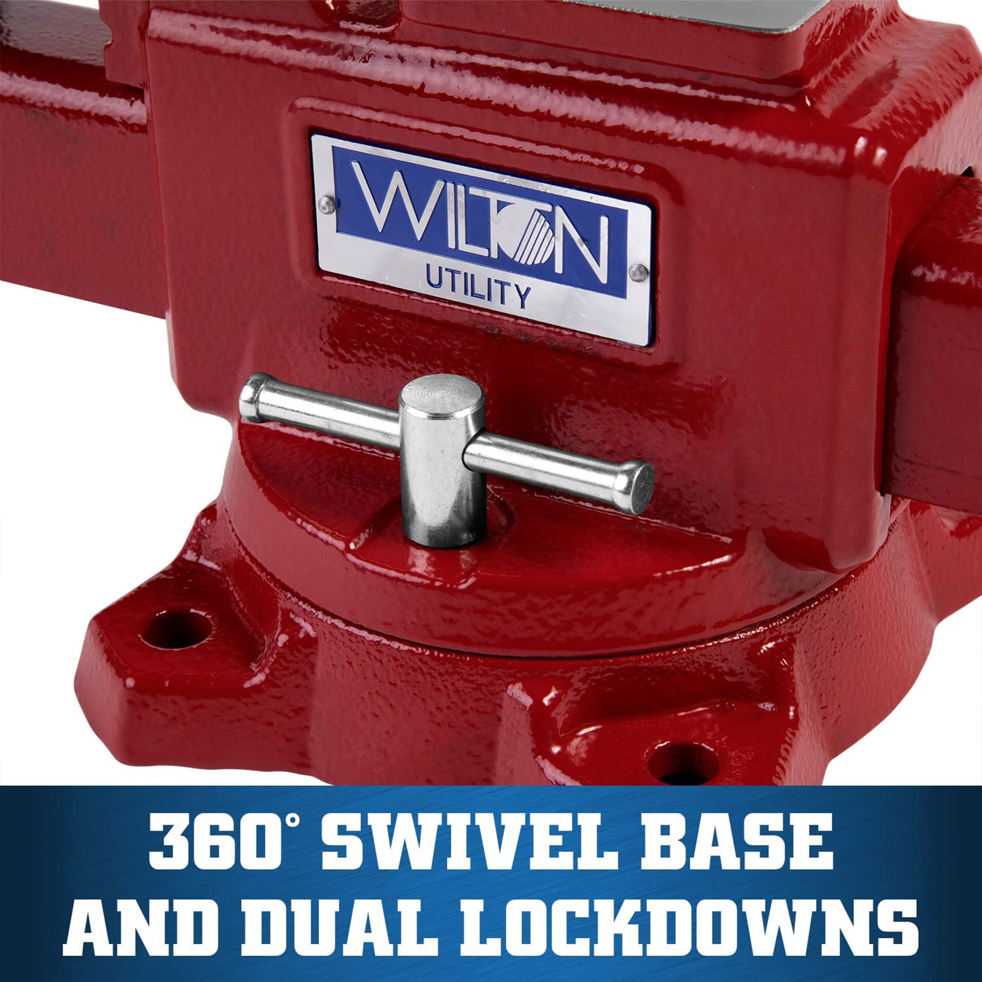 Wilton Tools 28844 Heavy Duty Cast Iron 5.5 In Bench Vise w/ 5 In Jaw Opening