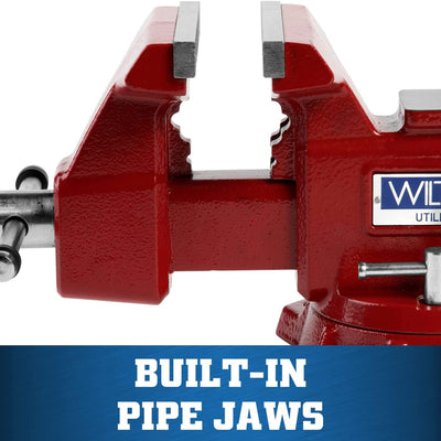 Wilton Tools 28844 Heavy Duty Cast Iron 5.5 In Bench Vise w/ 5 In Jaw Opening