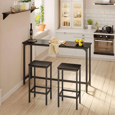 ODK 55 Inch Rectangular Modern Bar and Height Pub Table with Metal Legs (Used) - VMInnovations