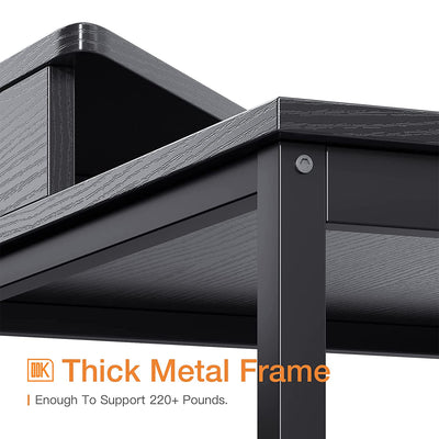 ODK Modern Triangle Corner Computer Writing Desk w/ Raised Stand (Open Box) - VMInnovations