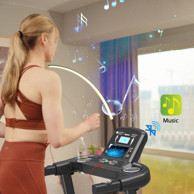16 Inch Wide Foldable Home Treadmill w/Bluetooth & Fitness Tracking App (Used) - VMInnovations
