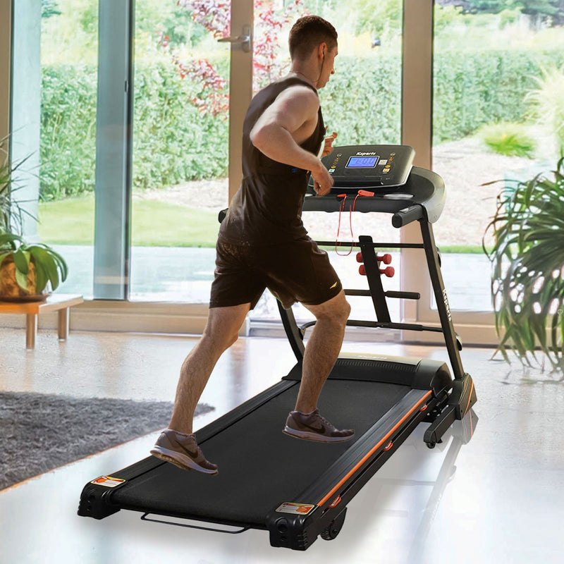 Ksports 16.5 In Wide Foldable Home Treadmill w/ Bluetooth & Fitness Tracking App