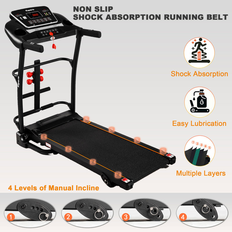 Ksports 16" Wide Treadmill w/ Bluetooth & Fitness Tracking App (For Parts)