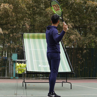 Ksports Racquet Tennis Rebounder for Indoor & Outdoor w/Carry Bag, Green (Used) - VMInnovations