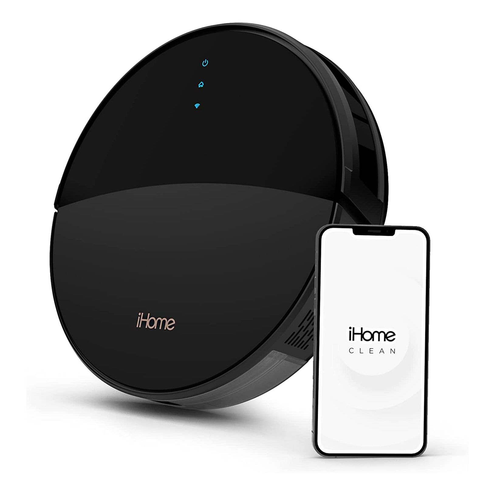 iHome iHRV1-BLK AutoVac Eclipse Robot and Self Charging Vacuum Cleaner, Black - VMInnovations