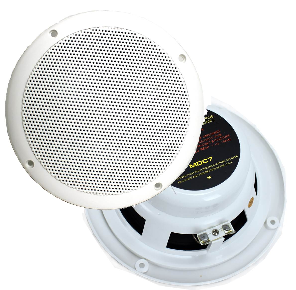 4) NEW PYRAMID MDC7 6.5" 480W Marine/Boat Speakers Waterproof Outdoor White