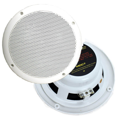 4) NEW PYRAMID MDC7 6.5" 480W Marine/Boat Speakers Waterproof Outdoor White