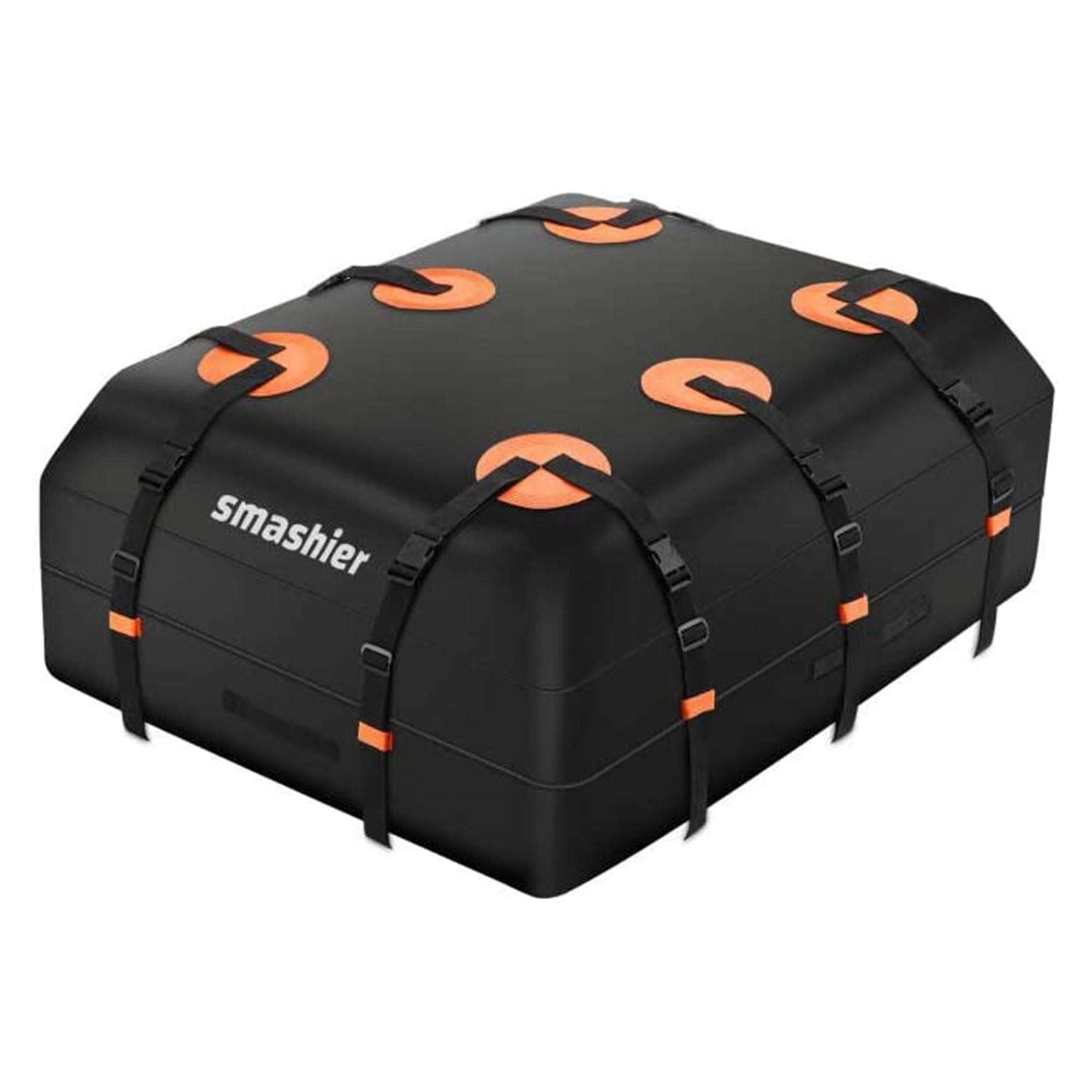 Smashier 15 Cubic Ft Heavy Duty Waterproof Car Rooftop Cargo Carrier Bag, Black - VMInnovations