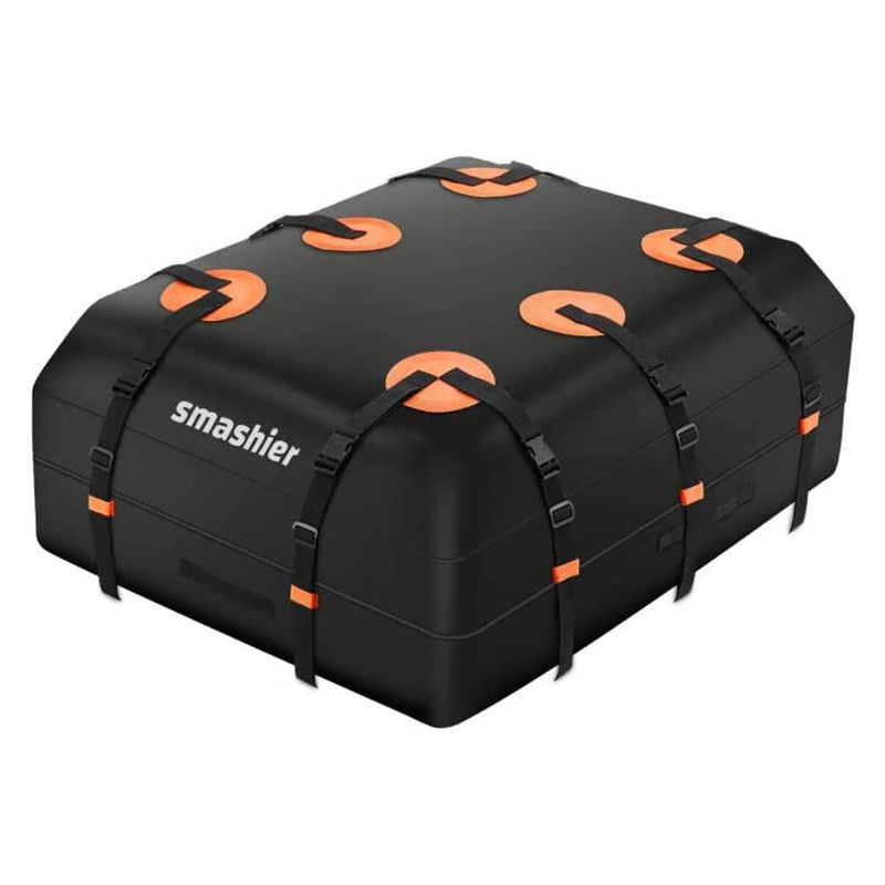 Smashier 15 Cubic Ft Heavy Duty Waterproof Car Rooftop Cargo Carrier Bag, Black