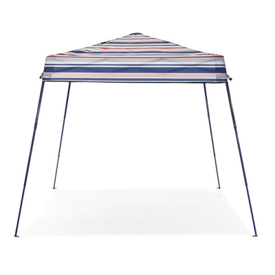 SlumberTrek Tropez Outdoor Beach Gazebo Shelter, Red, White, and Blue (Used) - VMInnovations