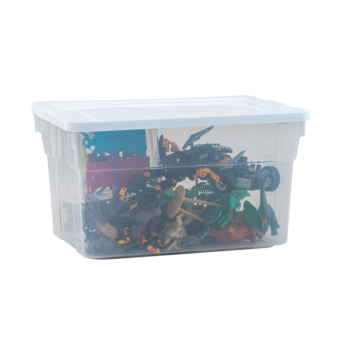 Rubbermaid Classic Clear Stackable 20 Quart Heavy Duty Plastic Storage Bins