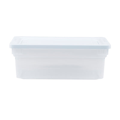 Rubbermaid Classic Clear 12 Qt Stackable Heavy Duty Plastic Storage Bins (Used)