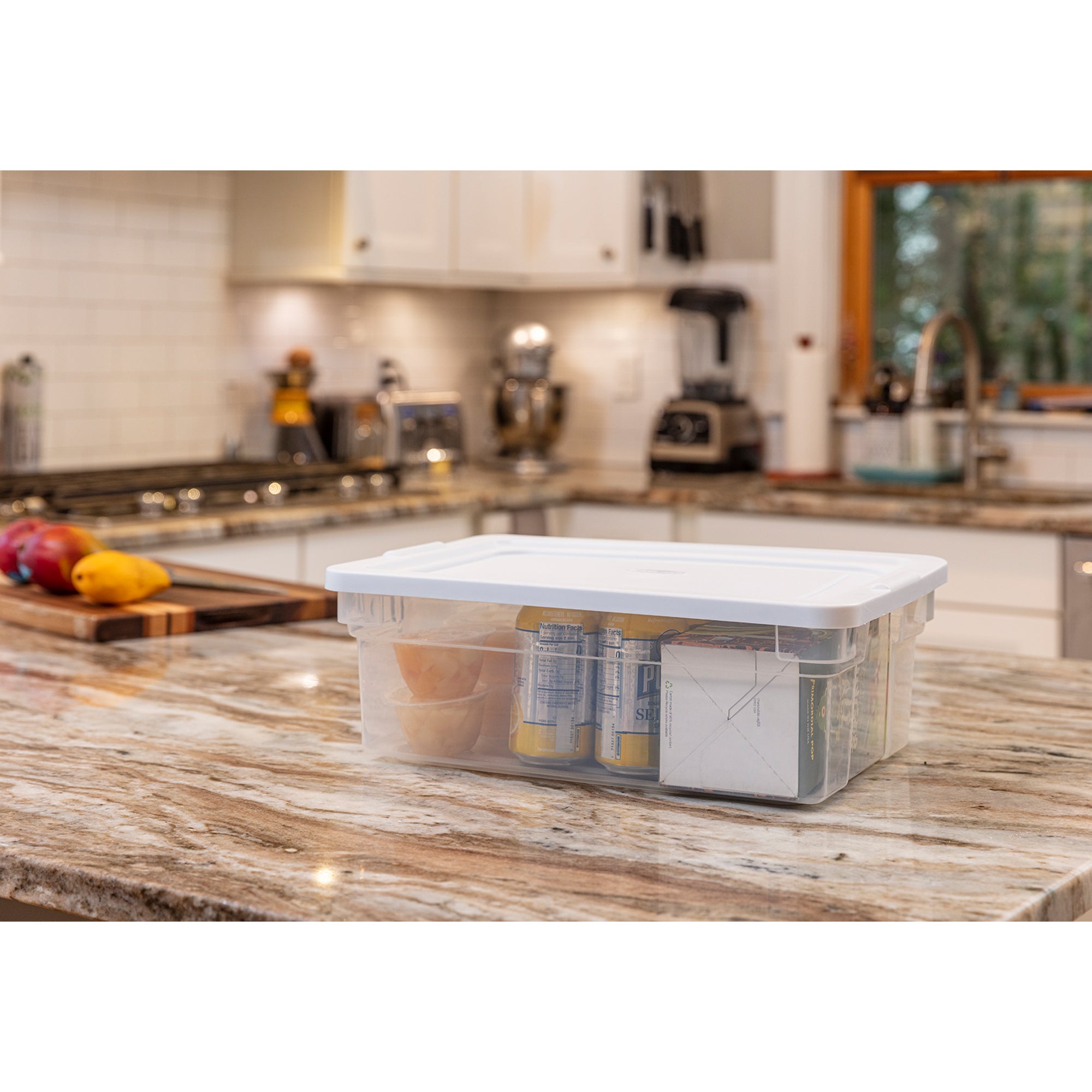Rubbermaid Classic Clear 12 Qt Stackable Heavy Duty Plastic Storage Bins (Used) - VMInnovations