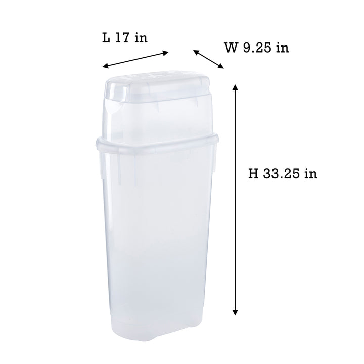 Rubbermaid Wrap N' Craft Plastic Wrapping Paper Holder Container, Clear, (Used)