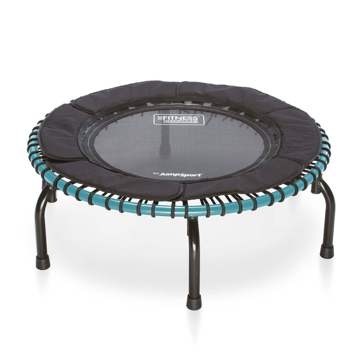 JumpSport Workout Rebounder for Adults, 39" Mini Fitness Trampoline, Teal (Used)