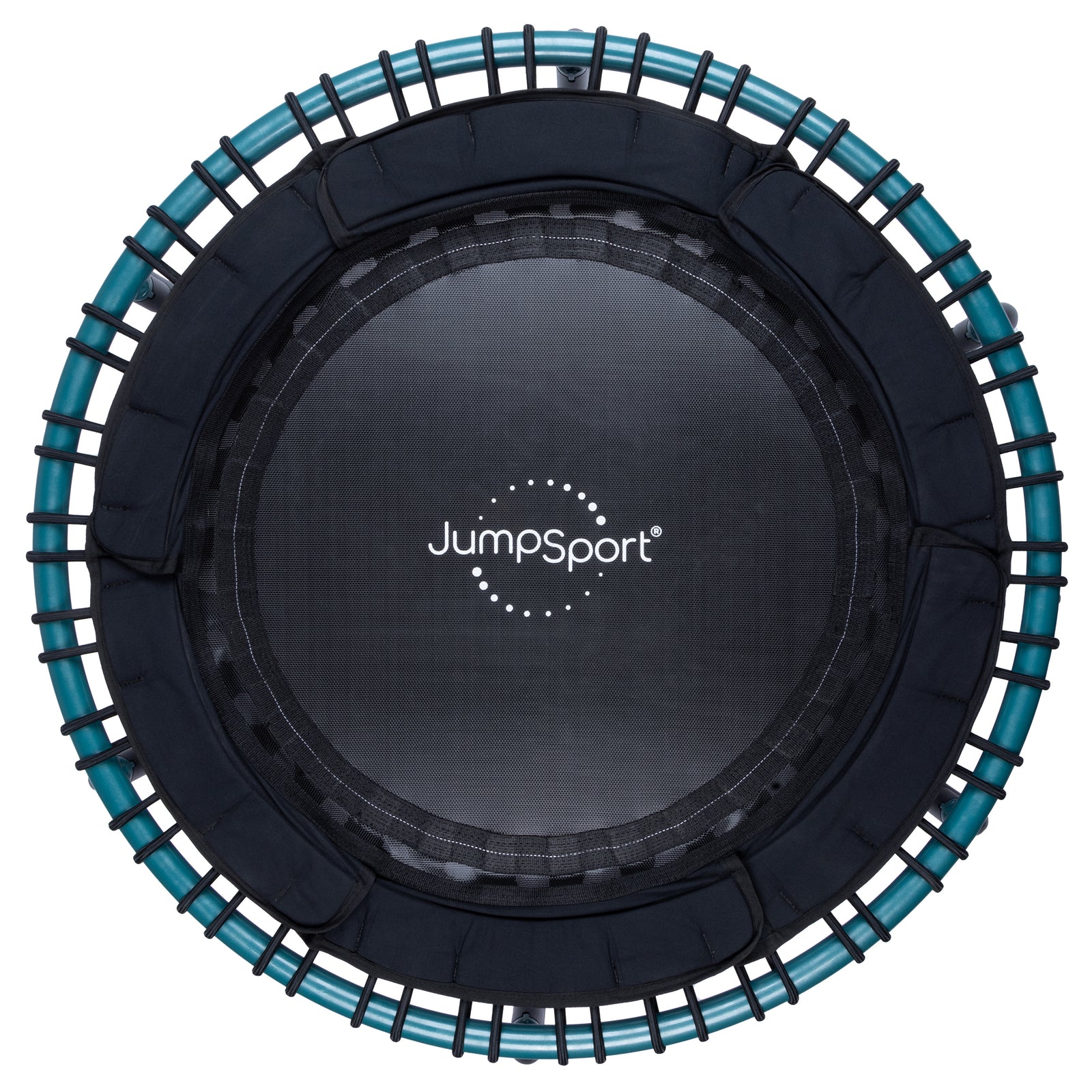 JumpSport 250 Workout Rebounder for Adults, 39" Mini Fitness Trampoline, Teal - VMInnovations