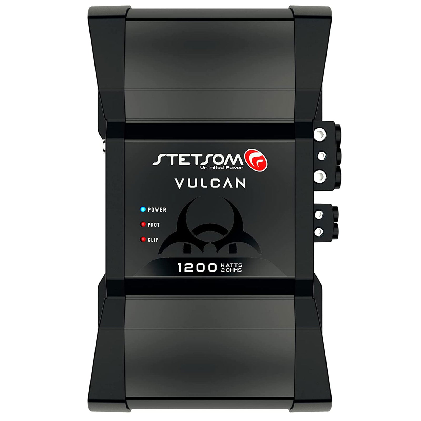 Stetsom Vulcan 1200 1.2K RMS 2 Ohm Stable Mono Car Amplifier with Smart Coolers - VMInnovations