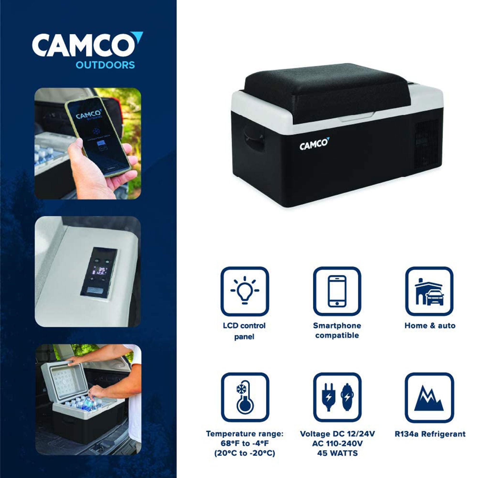 Camco CAM-200 20L Compact Portable Refrigerator/Freezer with LCD Panel (Used) - VMInnovations