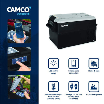 Camco CAM-350 35L Portable Refrigerator/Freezer with LCD Control Panel (Used) - VMInnovations