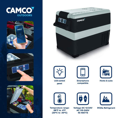 Camco 45 Liter Portable Compact Refrigerator w/ Single Zone Cooling (Open Box)