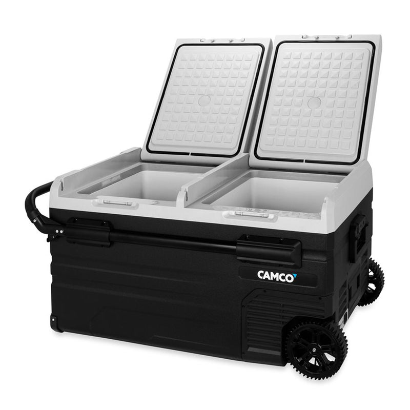 Camco 75 Liter Portable Compact Refrigerator with Dual Zone Cooling (For Parts)