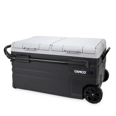Camco CAM-750 75 Liter Portable Compact Refrigerator with Dual Zone Cooling