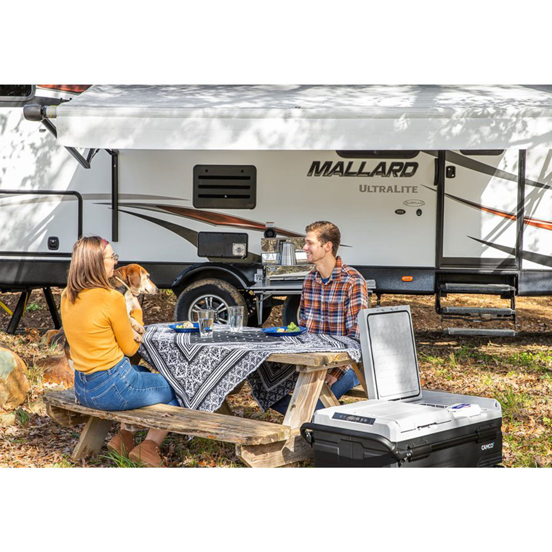 Camco CAM-950 95L Portable Compact Refrigerator w/Dual Zone Cooling (Open Box)