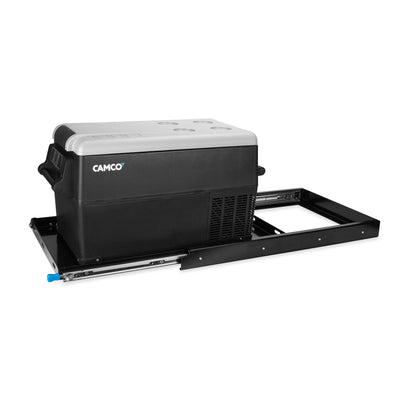 Camco Retractable Floor Mounted Portable Electric Refrigerator Slide (Open Box) - VMInnovations
