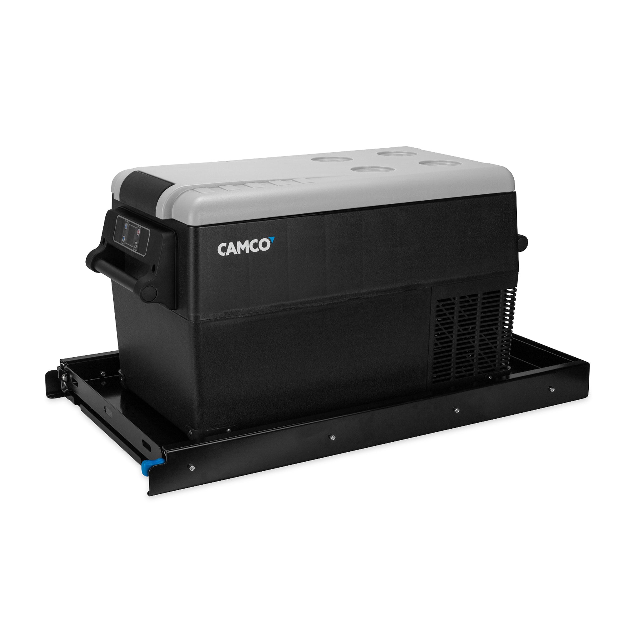 Camco Retractable Floor Mounted Portable Electric Refrigerator Slide (Open Box) - VMInnovations