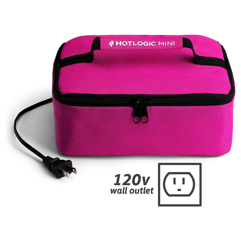 HotLogic Mini Portable Thermal Food Warmer for Home, Office, and Travel, Pink