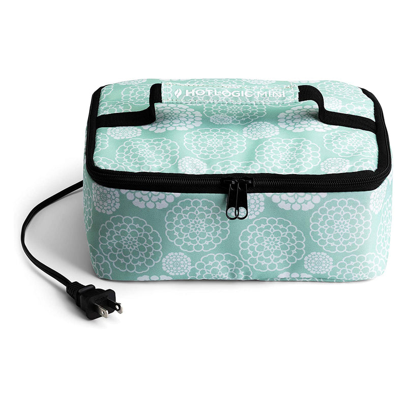 Mini Portable Thermal Food Warmer for Office and Travel, Aqua Floral (Used)