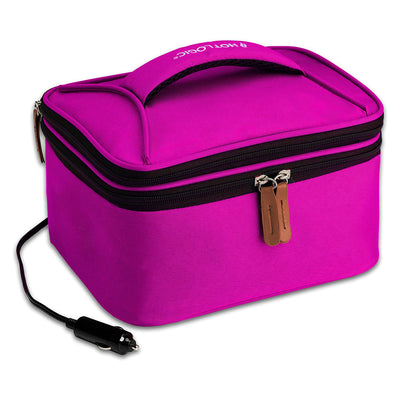 HotLogic 16801175-PK-B Food Warming & Cooking Lunch Bag Tote Plus 12V, Pink