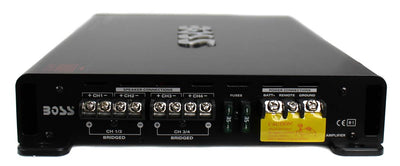 NEW BOSS R4004 1600W 4-Channel RIOT Car Audio Power Amplifier Amp +  Sub Remote