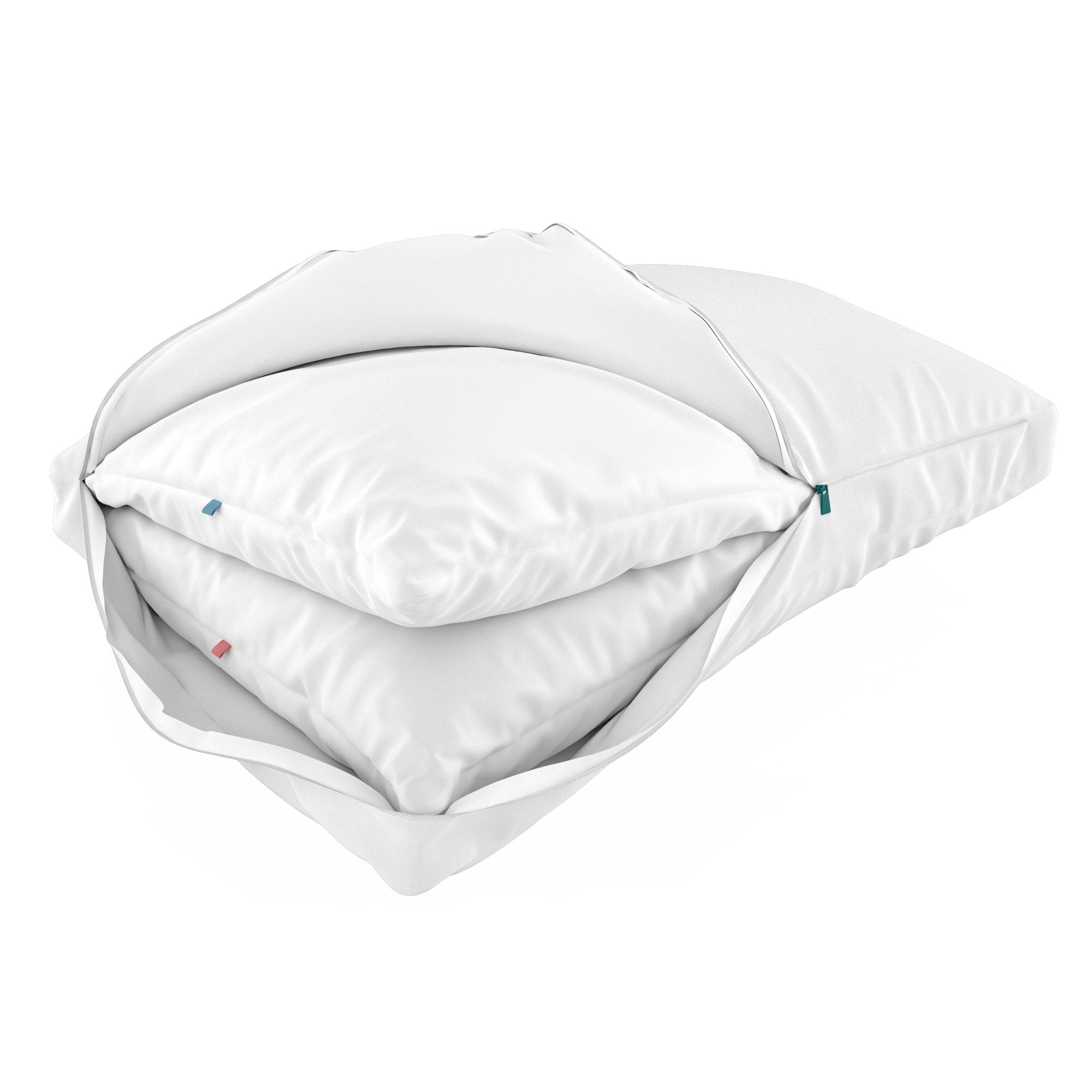 Sleepgram Bed Support Sleeping Pillow with Cover, Queen Size (2 Pack) (Used)