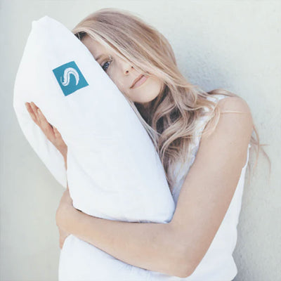 Sleepgram Bed Support Sleeping Pillow with Cover, King, White (2 Pack)(Open Box)
