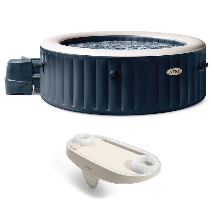Intex PureSpa Plus Portable Inflatable Hot Tub, 77 x 28", with Phone Spa Tray