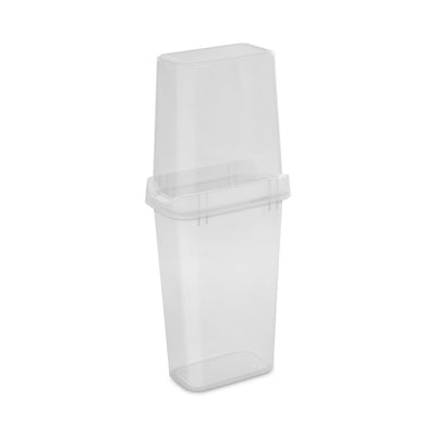 Sterilite 40 In Vertical Wrapping Paper Organizer & Storage Box, Clear (8 Pack)